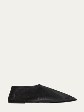 The Row Sheer Mesh Slide On Flats